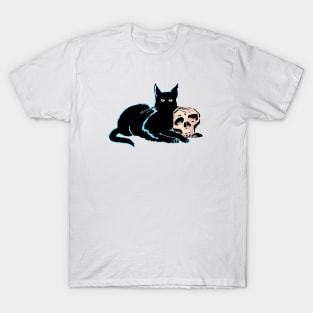 Cat With Skull T-Shirt